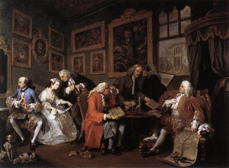 HOGARTH, William Marriage a la Mode 1 China oil painting art